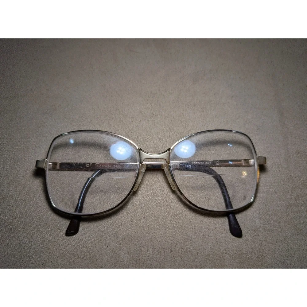 Liberty Optical Vintage Oval Gold Oversized Eyeglasses Frame Model LO60-64 Z87